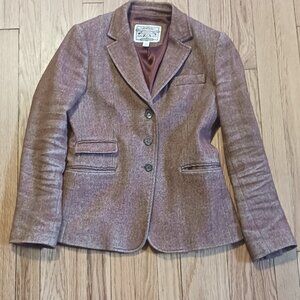Banana Republic classic linen and wool herringbone sport jacket